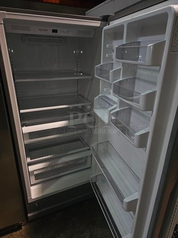  Electrolux Home Products, Inc. Frigidaire Gallery stainless steel refrigerator. In excellent condition, like new. 70" H x 32" W x 27" D. Model number- FGRU19F6QFB 

Serial number- WA74802739 - Image 2 of 3