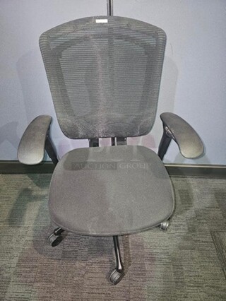 Black Contessa brand Teknion task chair in great condition! Signs of use, but only minor. 43” H x 26” W