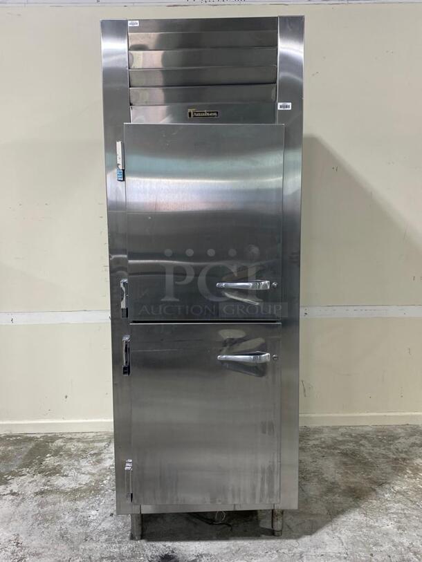 Traulsen One Section Commercial Refrigerator Freezer - Solid Doors, Top Compressor, 115v
