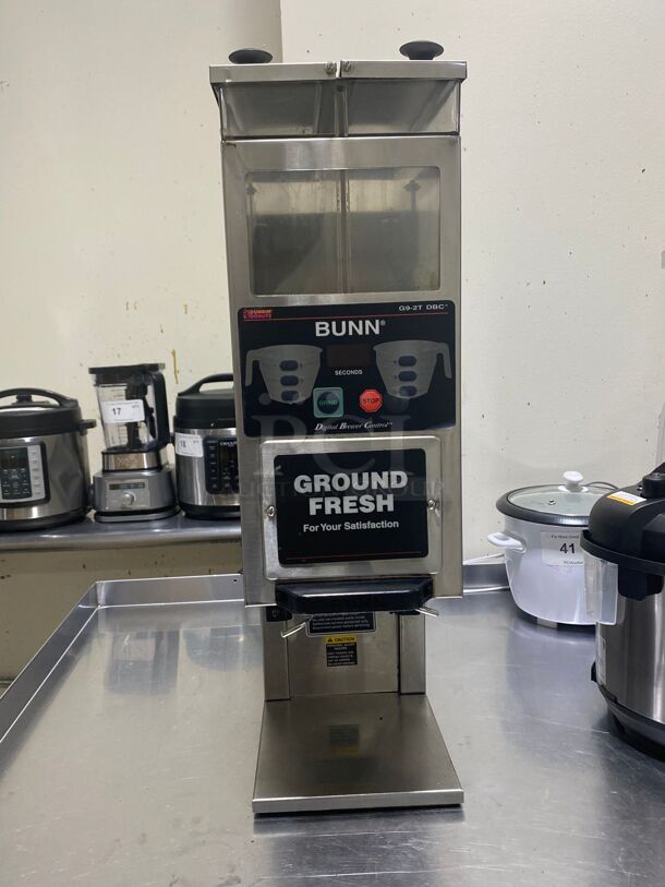 Bunn G9-2T DBC Coffee Grinder, 2 Hoppers & Wireless Interface, Stainless 
