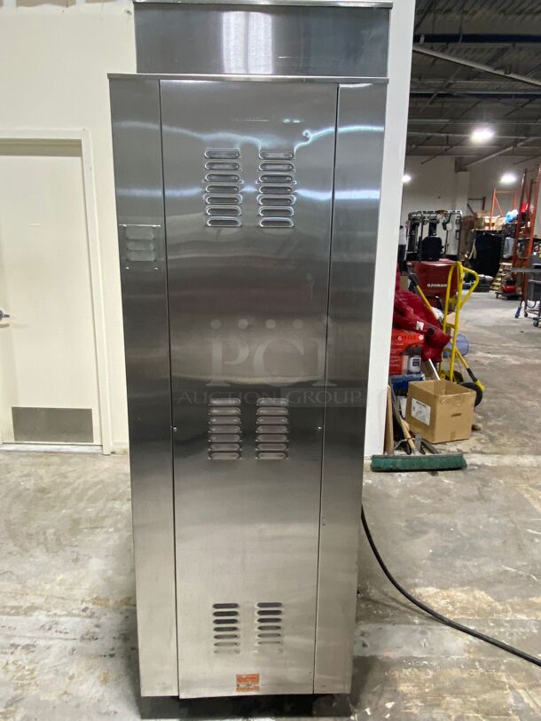 Nuvu Subway Edition Commercial Double Deck Baking Oven/Proofer Combo! With View Through Doors! All Stainless Steel! On Casters!

MAKE: NU-VU MODEL: OVEN/PROOFERWIDTH: 36DEPTH: 28HEIGHT: 77 ORIGINAL PRICE: $15,175.00
 - Image 4 of 5