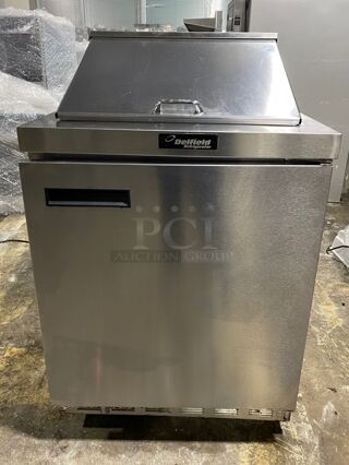 Delfield 28" Sandwich/Salad Prep Table w/ Refrigerated Base, 115v

