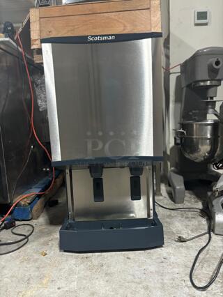 Scotsman HID540A-1 500 lb Countertop Water & Nugget Ice Dispenser - 40 lb Storage, Cup Fill, Touch-Free Dispensing, 115
