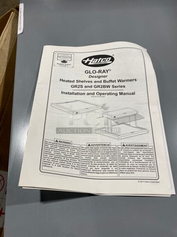 AWESOME! NEW IN THE BOX! Hatco Commercial Countertop Electric Powered Glo Ray Portable Heated Shelf! Model: GR2S24 SN: 9008651641 120V 60HZ 1 Phase - Image 8 of 8