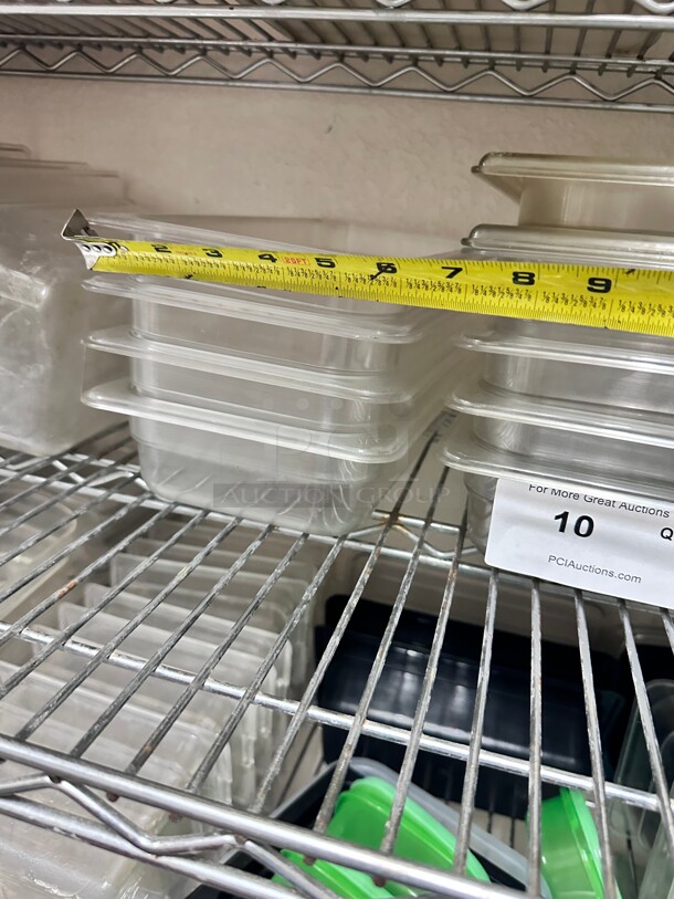 Commercial Plastic 1/6 Size Container NSF - Image 5 of 7