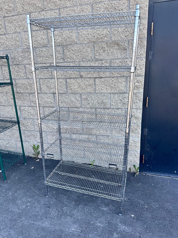 36x18x76 Stainless Steel Wire Rack - Image 1 of 4