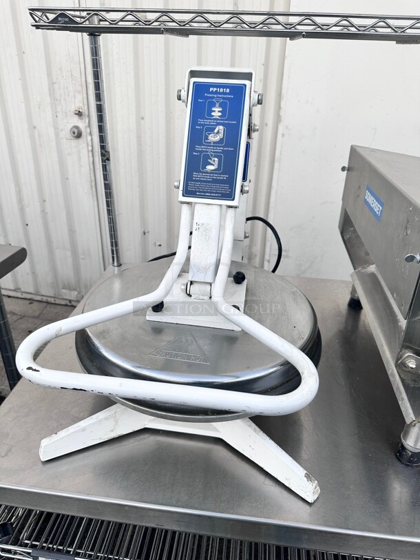 Late Model DoughPro PP1818 Manual Heated  Pizza Dough Press 115 Volt Tested and Working - Image 2 of 6