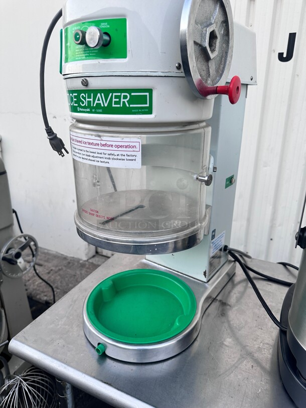 Late Model Hatsuyuki HF-500E Commercial Heavy Duty Block Ice Shaver - 120V NSF Tested and Working - Image 3 of 8