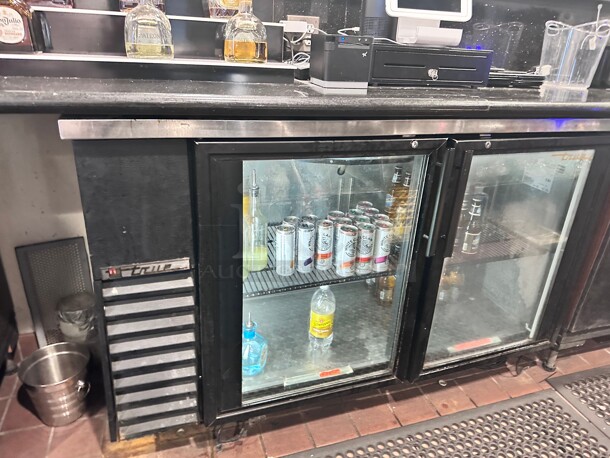 True TBB-24GAL-60G-S-HC-LD 60" Bar Refrigerator - 2 Swinging Glass Doors, Stainless, 115v Working - Image 4 of 6