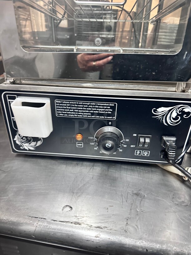 New Countertop 15 inch Food Warmer Display Case 5 Shelf Hot Warming Showcase  Commercial 115 Volt  - Image 4 of 8