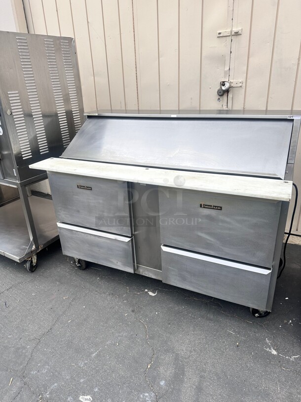 Traulsen UPT6024-DD 60 inch Sandwich/ Salad Prep Table w/ Refrigerated Base, 115v Working - Image 7 of 9