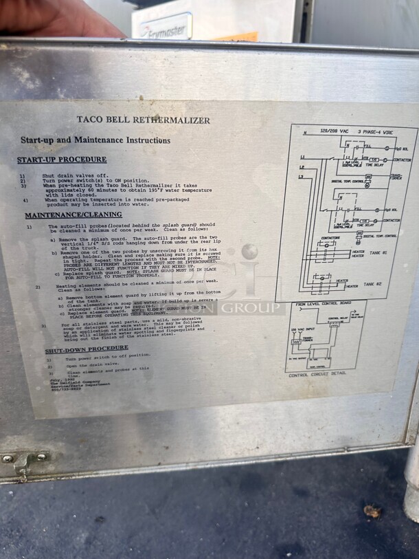 Delfield Pitco Taco Bell Single Pot 35 Gallon Gas Rethermalizer Working - Image 6 of 7