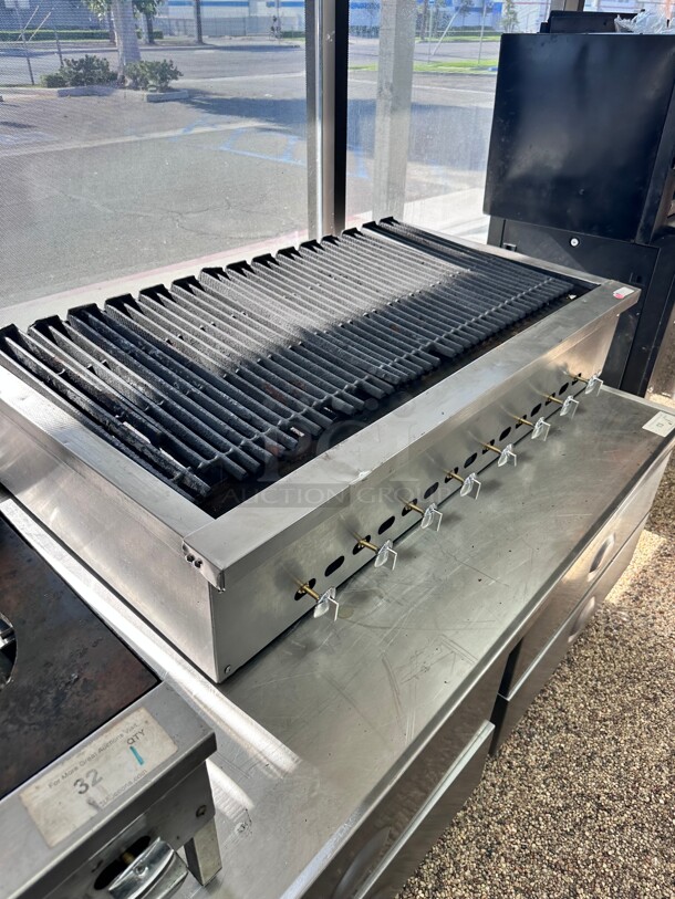 Certified Working American Range ADJ-48 48 inch Countertop Adjustable Radiant Top Gas Charbroiler NSF - Image 9 of 9