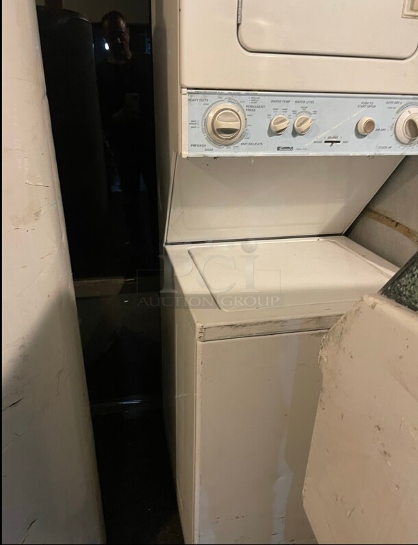 Working Kenmore Heavy Duty Commercial Washer And Dryer Stack 120 Volt  - Image 4 of 6