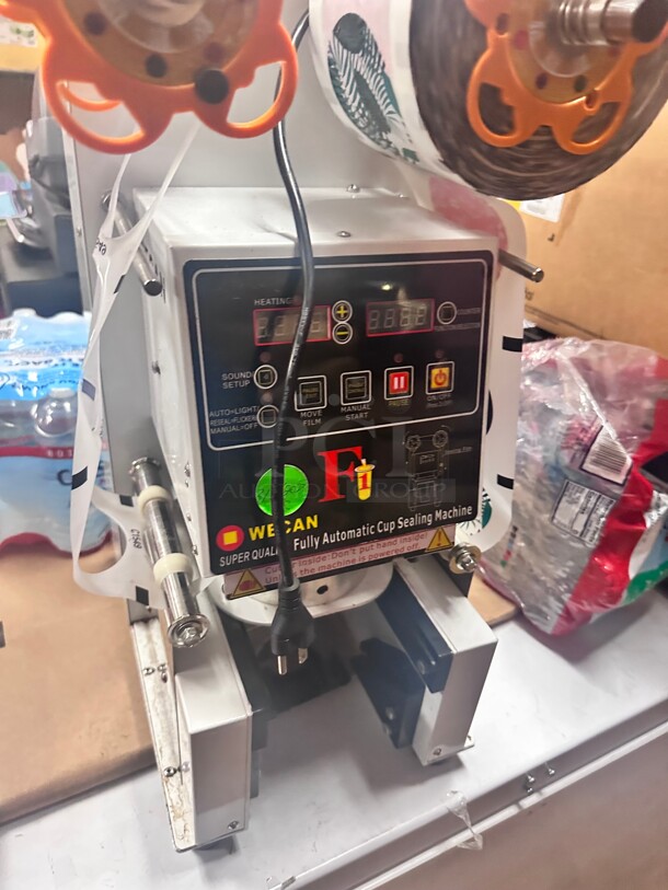 Commercial WantJoin Cup Sealing Machine Full Automatic Cup Sealer Machine 115 Volt - Image 6 of 6