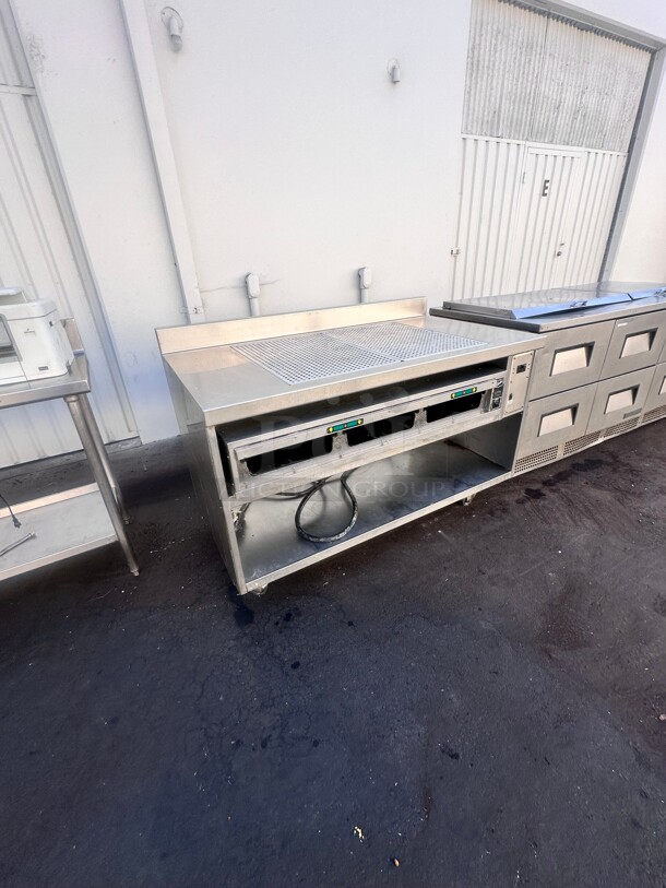 Duke F160 Pass-Through 60" Commercial Food Warmer With Warmer Table Top  220 Volt Working - Image 5 of 8