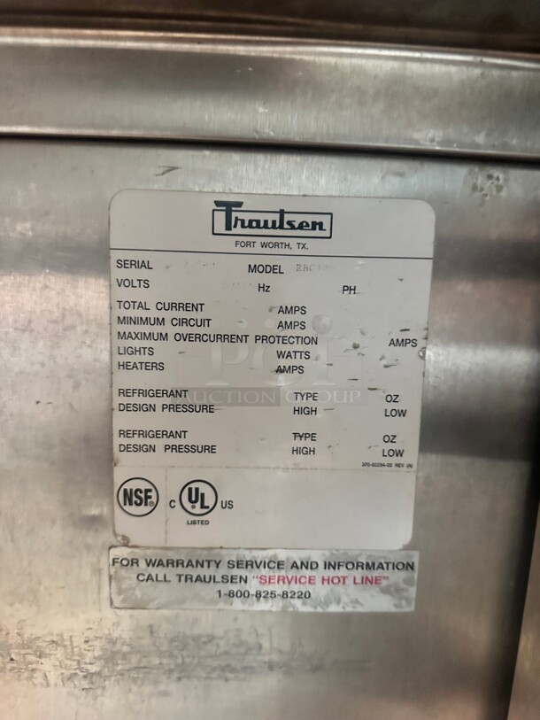 Traulsen RBC100 Self-Contained Reach-In 100 lb Blast Chiller 220 Volt 1 Phase Not Sure Of Functionality - Image 10 of 10