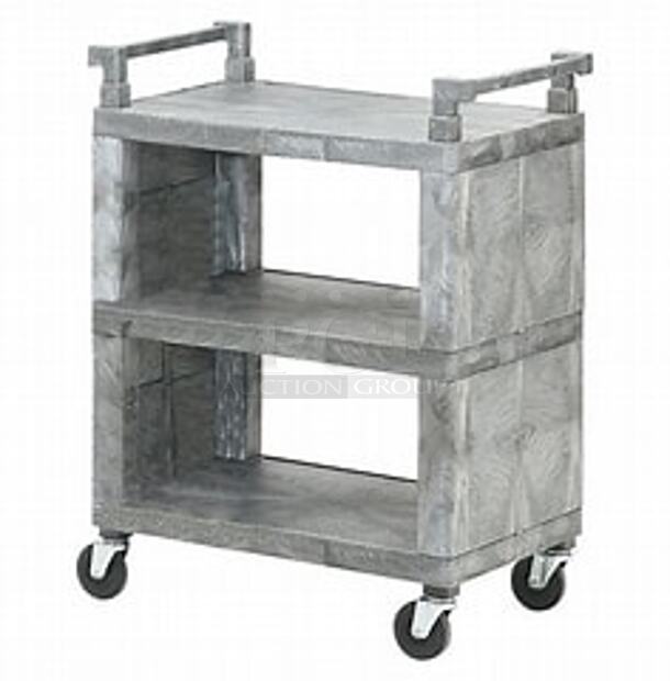 One NEW Vollrath 3 Shelf Closed In Utility Cart On Casters. Assembly Required. Model# 97111. 30.5X18.5X39.. $459.99. - Image 1 of 3