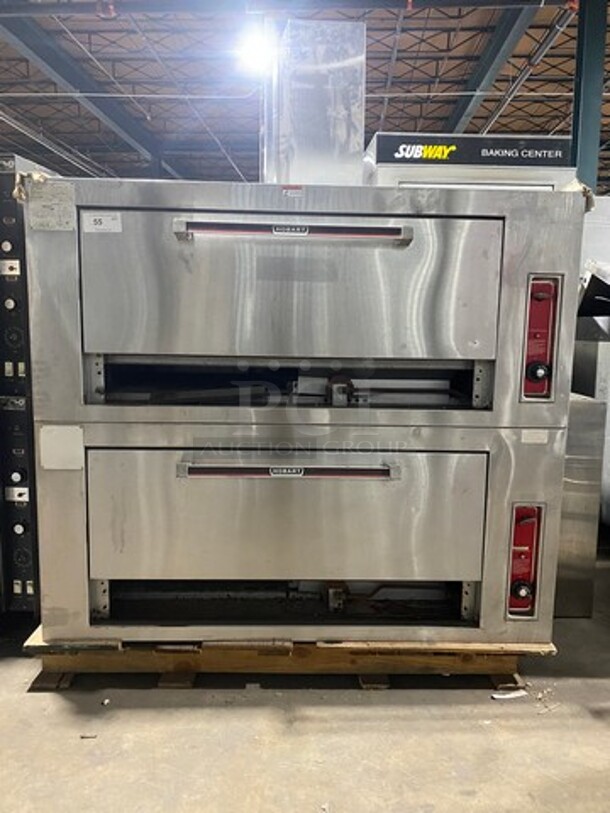 Hobart Commercial Natural Gas Powered Double Deck Pizza/ Baking Oven! All Stainless Steel! 2x Your Bid Makes One Unit! Model: HGS030T SN: 541003229 - Image 1 of 12