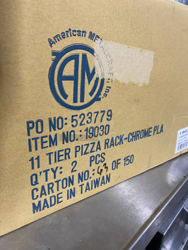 NEW! IN THE BOX! Commercial Countertop 11 Tier Pizza Rack! 2 Racks In Box! 2x Your Bid! - Image 2 of 6