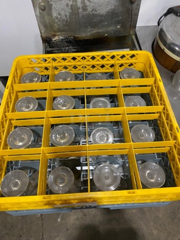 ALL ONE MONEY! Clear Glass Stemmed Martini Glasses! Includes Poly Cup Crate! - Image 2 of 5