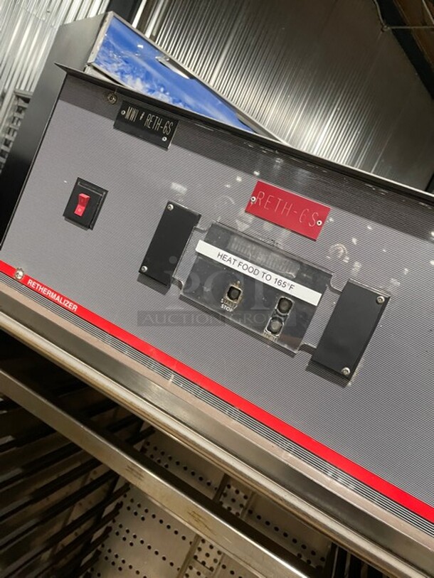 GREAT! Carter Hoffmann Commercial Electric Powered Rethermalizer/Food Warmer! With Built In Pan Holding Rack! All Stainless Steel! On Casters! 208V 3 Phase! Model: RTH18N4 SN: 318347! - Image 6 of 8