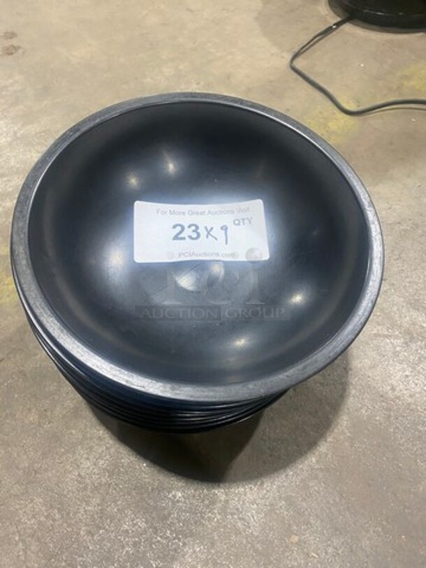 Black Poly Bowls! 9x Your Bid! - Image 1 of 6
