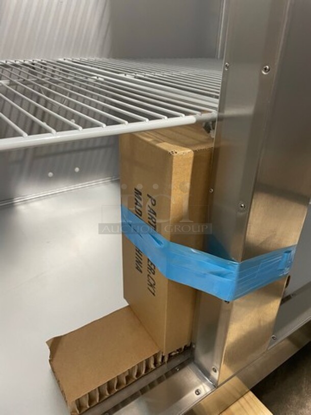 AMAZING! NEW! Traulsen Commercial 2 Door Reach In Refrigerator! With Poly Coated Racks! All Stainless Steel! Model: G20010 SN: 21H04036 115V 60HZ 1 Phase - Image 8 of 12