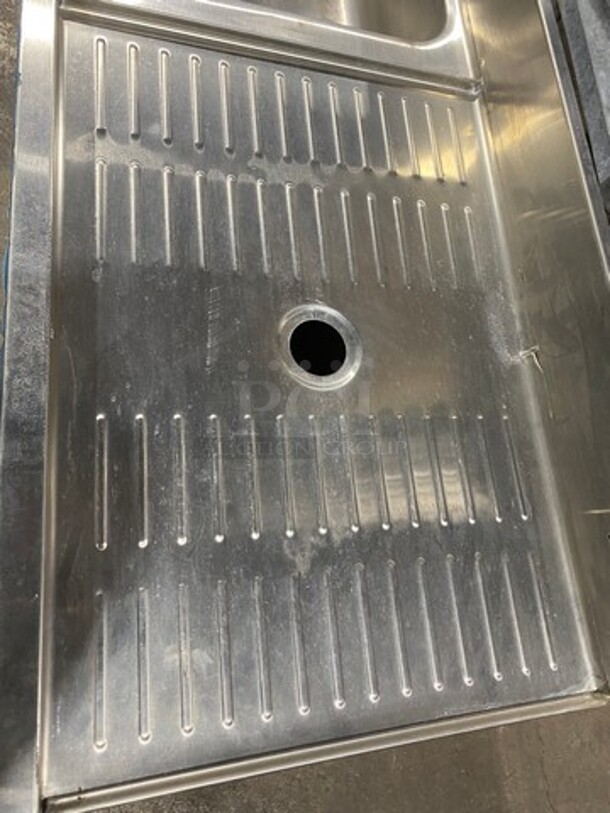 NEW! Eagle Commercial Single Compartment Sink! With Right Side Drain Board! With Back Splash! All Stainless Steel! - Image 5 of 7