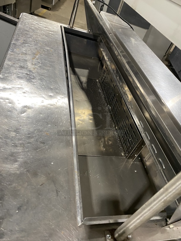 Turbo Air Stainless Steel Commercial Sandwich/Salad Refrigerated Prep Table! Eletric Powered! On Casters! With Double Over Head Shelf! MODEL TST-60SD 115V - Image 7 of 11