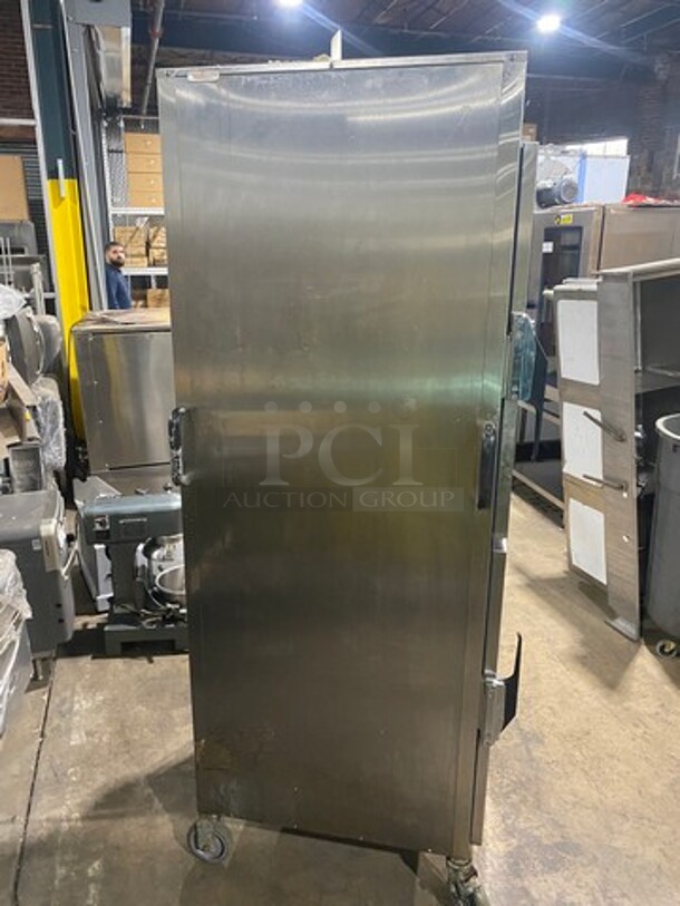 Alto Shaam Commercial Split Door Heated Holding Cabinet/ Food Warmer! All Stainless Steel! On Casters! WORKING WHEN REMOVED! Model: 1200UP SN: 1809890000 208/240V 60HZ 1 Phase - Image 2 of 9