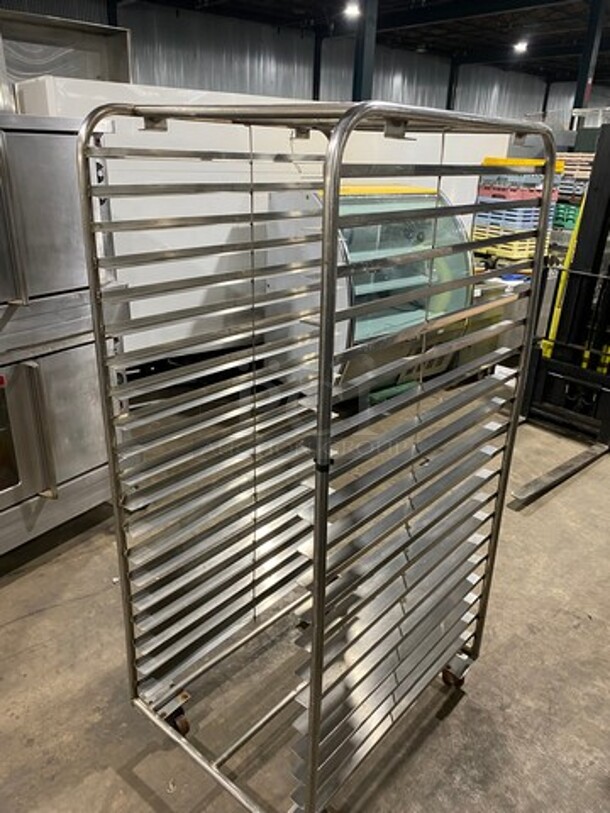 Metal Commercial Pan Transport Rack! On Casters! - Image 3 of 5