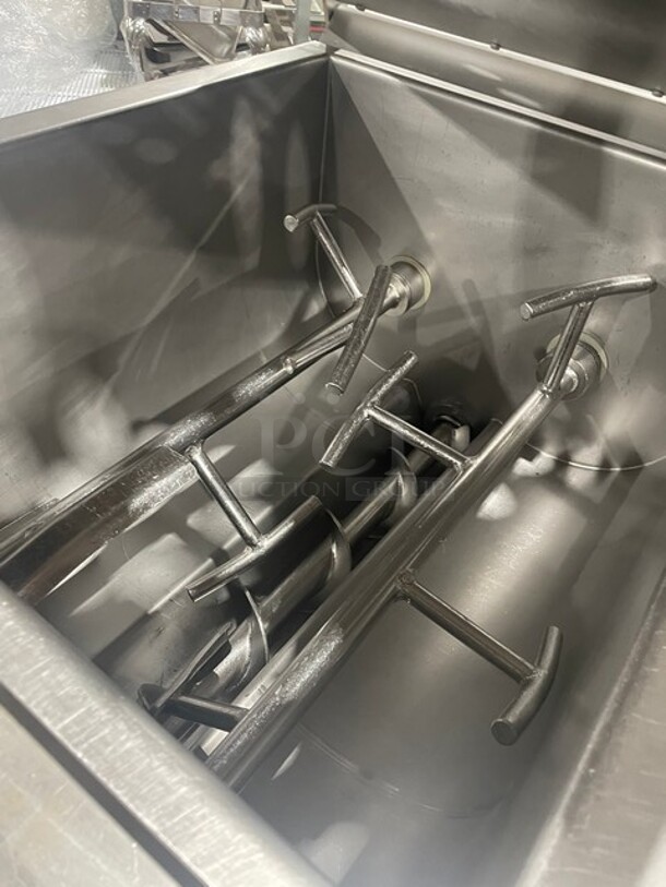 Nice! Biro Floor Style Meat Mixer/Grinder! Model EMG32 Serial 8878! 7.5 Horse Power! 208V 3pH! On Legs With Casters! - Image 6 of 9