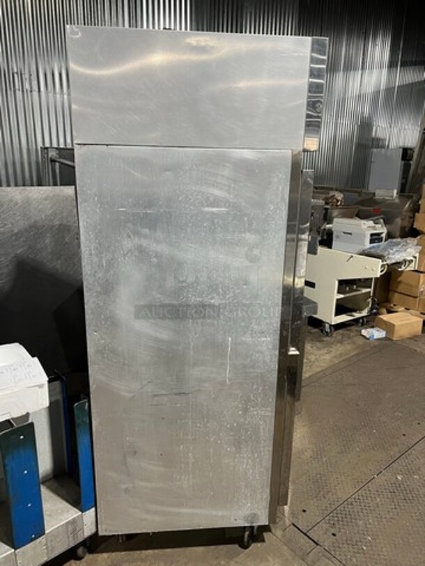 Victory Commercial Single Door Reach In Freezer! With Poly Coated Racks! All Stainless Steel! On Casters! Model: VF1 SN: C1083393 115V 60HZ 1 Phase - Image 5 of 8