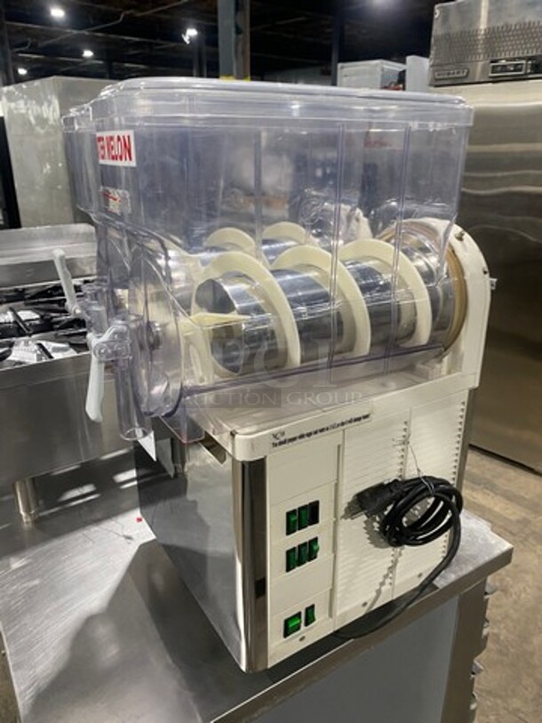 Commercial Countertop 2 Flavor Slushie/ Frozen Beverage Dispenser! Model: XRJ12X2BW 120V 60HZ 1 Phase - Image 2 of 7