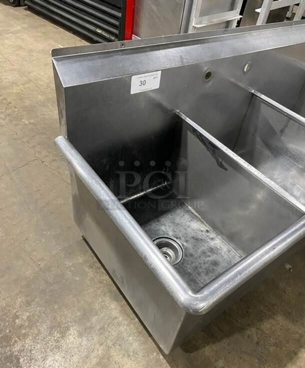 Stainless Steel 3 Bay Sink With Legs! - Image 2 of 8