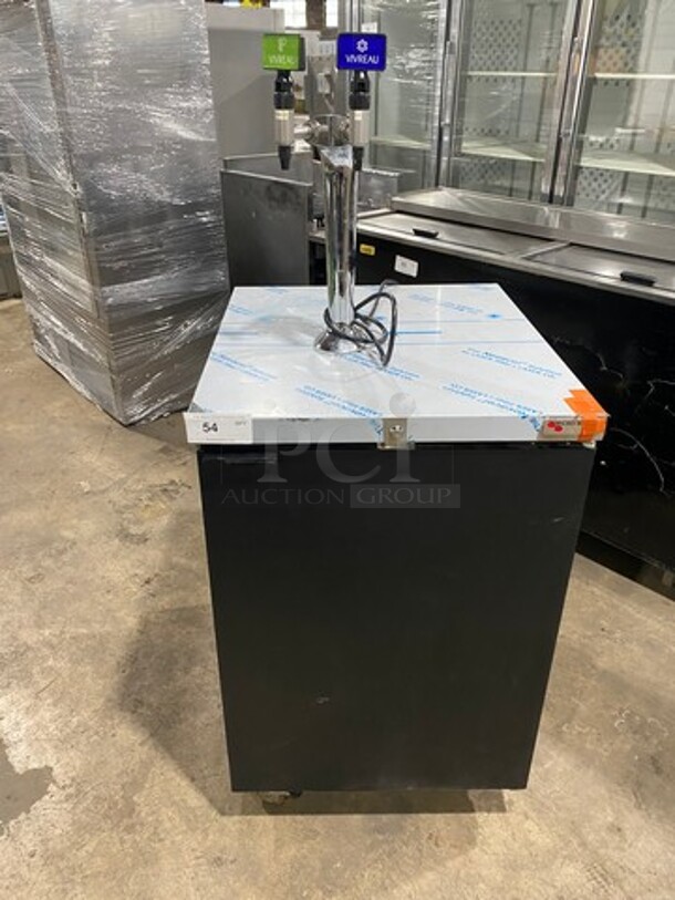 NEW! OUT OF THE BOX! LATE MODEL! 2019 Micro Matic Commercial Refrigerated Beer Kegerator Cooler! Model: MDD23E SN: 8101681695 220V 60HZ 1 Phase
