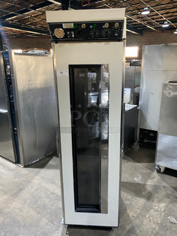 Panimatic Commercial Single Door Pan Retarder/Proofer! With Built In Pan Rack! With View Through Door! On Casters! Model: P1 SN: 37165 210V 60HZ 1 Phase