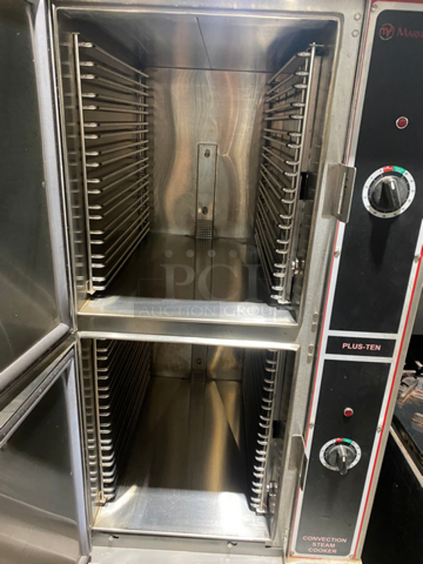 Market Forge Commercial Dual Cabinet Convection Steam Cooker! All Stainless Steel! On Legs! - Image 5 of 8