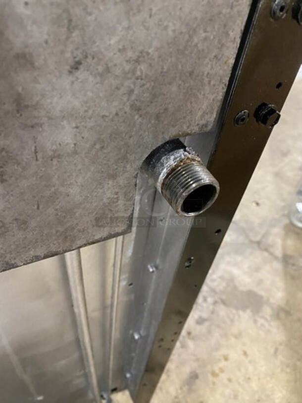 NICE! Vulcan Commerical Natural Gas Powered 10 Burner Stove! With Raised Back Splash And Salamander Shelf! With 2 Oven Underneath! All Stainless Steel! On Legs! - Image 10 of 10