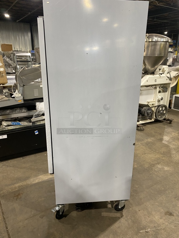 Optimum Single Door Reach in Refrigerator! With Poly Coated Racks! All Stainless Steel! On Commercial Casters! - Image 2 of 9