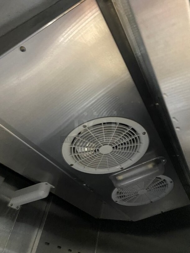 WOW! 2018 Bison Commercial Reach In Cooler! With Poly Coated Racks! All Stainless Steel! On Commercial Casters! MODEL BRR46 SN: BRR4600318102300K80011! 115V 1PH! - Image 7 of 9