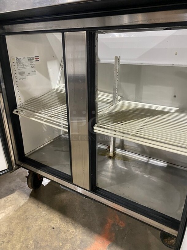 True Commercial Mega Top Refrigerated Sandwich Prep Table! With 2 Door Storage Space Underneath! All Stainless Steel! On Casters! Model: TSSU3608 SN: 5102103 115V 60HZ 1 Phase - Image 6 of 9