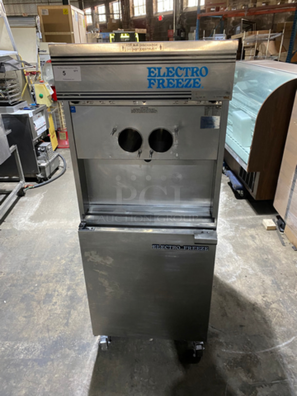 Electro Freeze Soft Serve Ice Cream Machine! All Stainless Steel! On Casters! Model: 88TNCAB SN: FU1573 208/230V 60HZ 3 Phase
