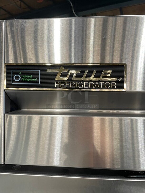 NICE! True Commercial 2 Door Reach In Refrigerator! All Stainless Steel! With Poly Coated Racks! On Casters! 115V 1 Phase! Model: T-49-HC SN: 8904258! - Image 7 of 10