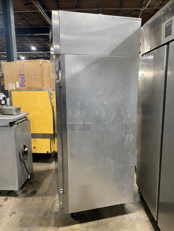 Victory Commercial Single Door Reach In Freezer! With Poly Coated Racks! All Stainless Steel! On Casters! Working When Removed! Model: VF1 SN: J0752704 115V 60HZ 1 Phase - Image 4 of 9