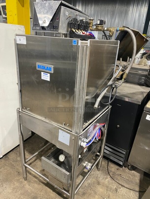 Jackson Ecolab Commercial Pass-Through Dishwasher Machine! All Stainless Steel! On Legs! Model: ES200 SN: 14I297114 115V 60HZ 1 Phase - Image 2 of 12