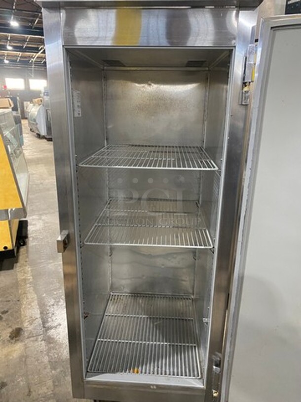 Victory Commercial Single Door Reach In Freezer! With Poly Coated Racks! All Stainless Steel! On Casters! Working When Removed! Model: VF1 SN: J0752704 115V 60HZ 1 Phase - Image 5 of 9