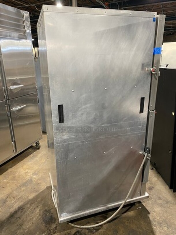 Cres Cor Commercial Insulated Warming/Proofing Cabinet! With 2 Half Doors! Holds Full Size Trays! All Stainless Steel! WORKING WHEN EMOVED! Model: 5495039 SN: HJGK5086A 120V 60HZ 1 Phase - Image 4 of 9