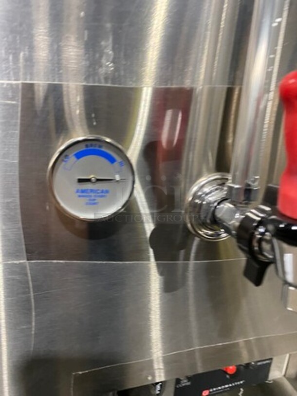 New! Never Used! Grindmaster Commercial Countertop Single Space Saver Coffee Urn! With Hot Water Line! Stainless Steel! On Small Legs! Model: 8116 - Image 8 of 11